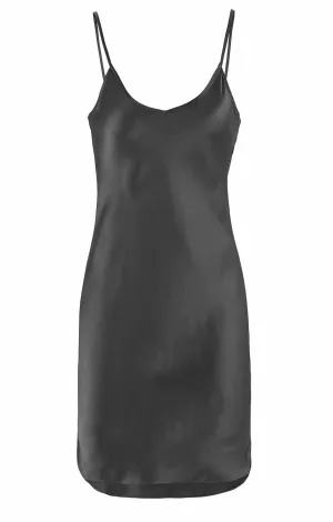 Nightgown Women's Silk Charmeuse Chemise Full Slip Adjustable Straps Sleepwear