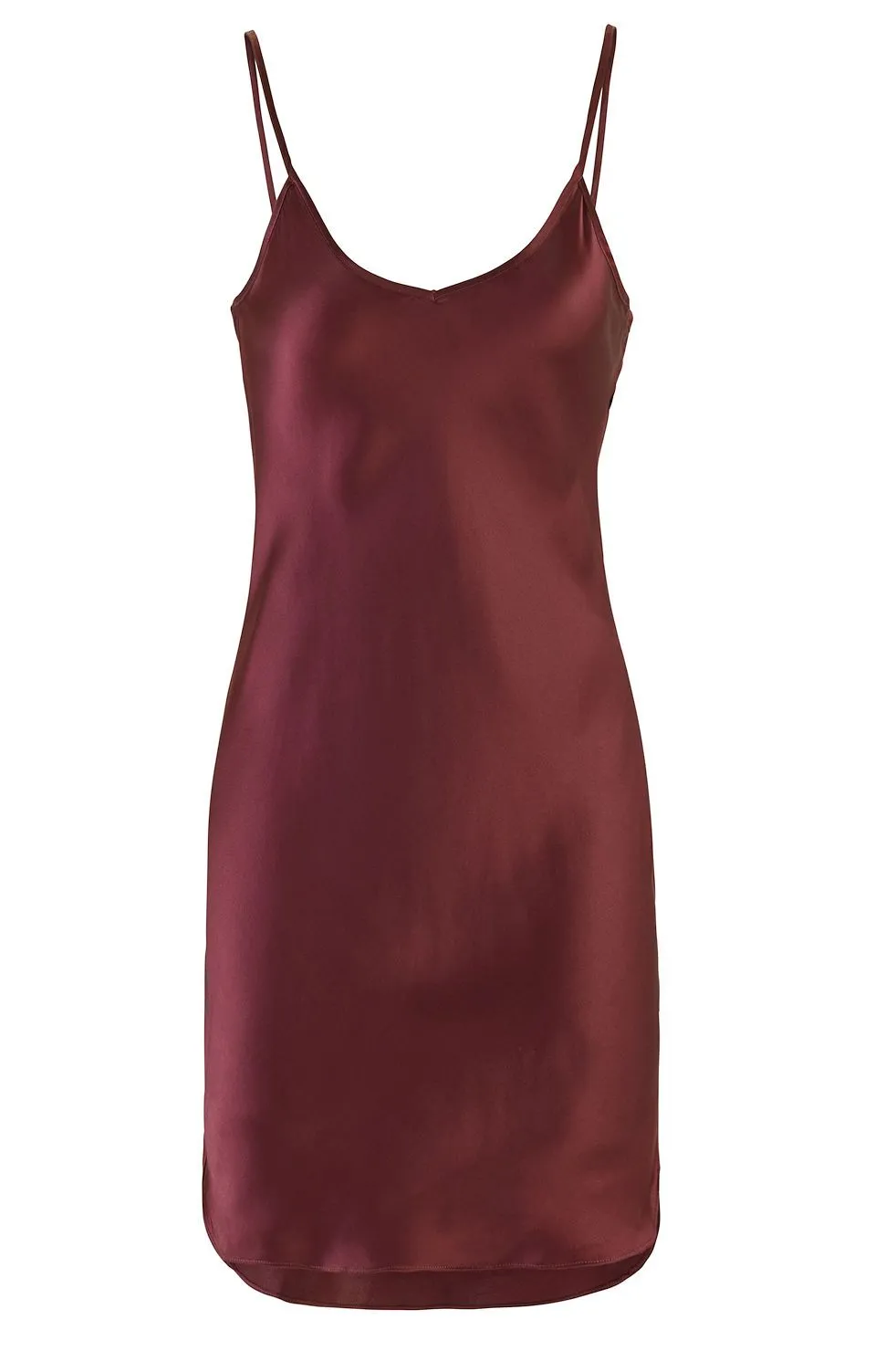 Nightgown Women's Silk Charmeuse Chemise Full Slip Adjustable Straps Sleepwear