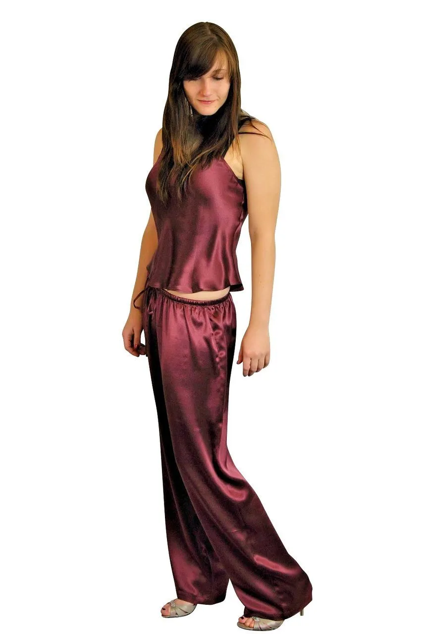 Nyteez Women's Pure Natural 100% Mulberry Silk Pajama Set