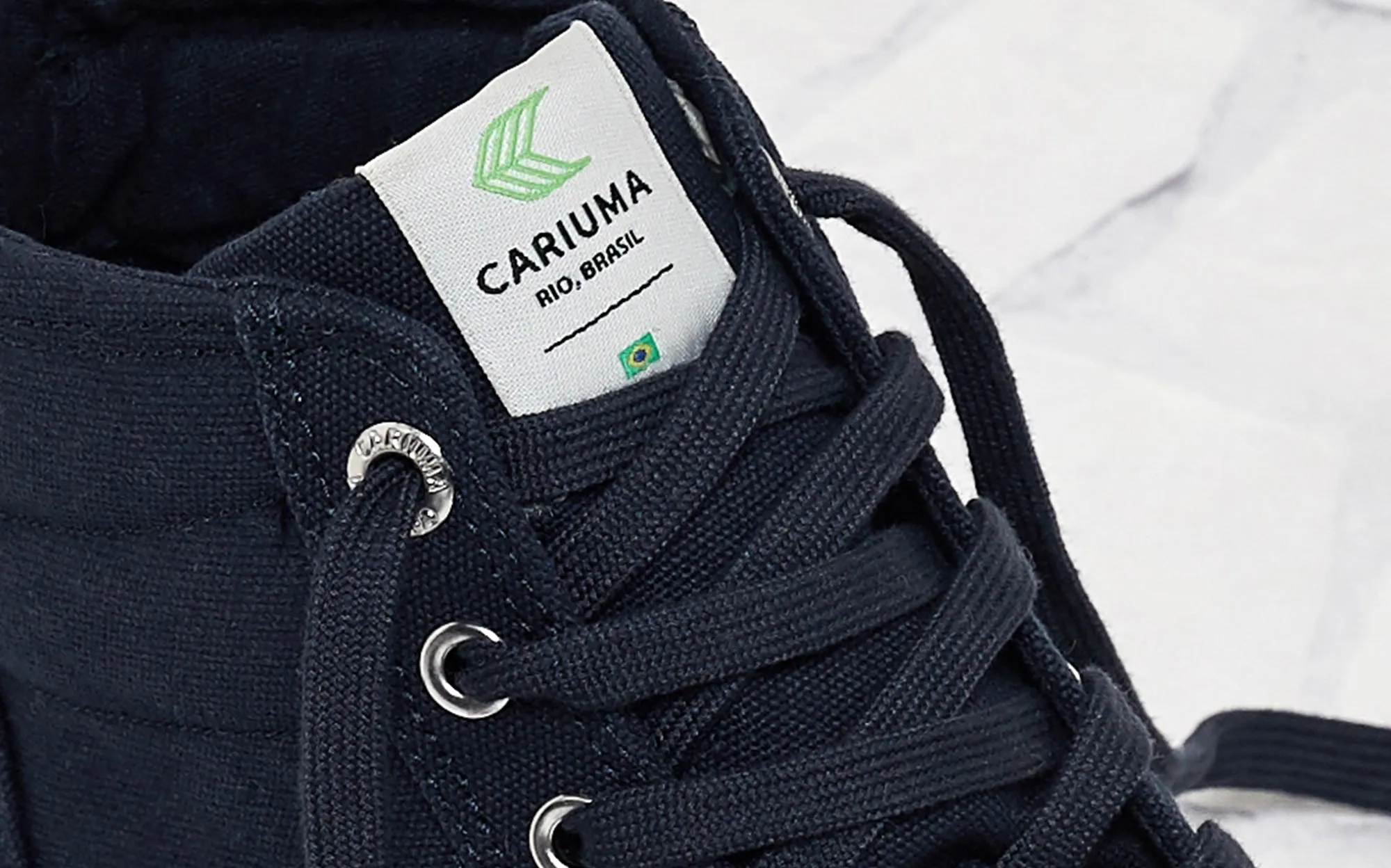 OCA High Navy Canvas Sneaker Women