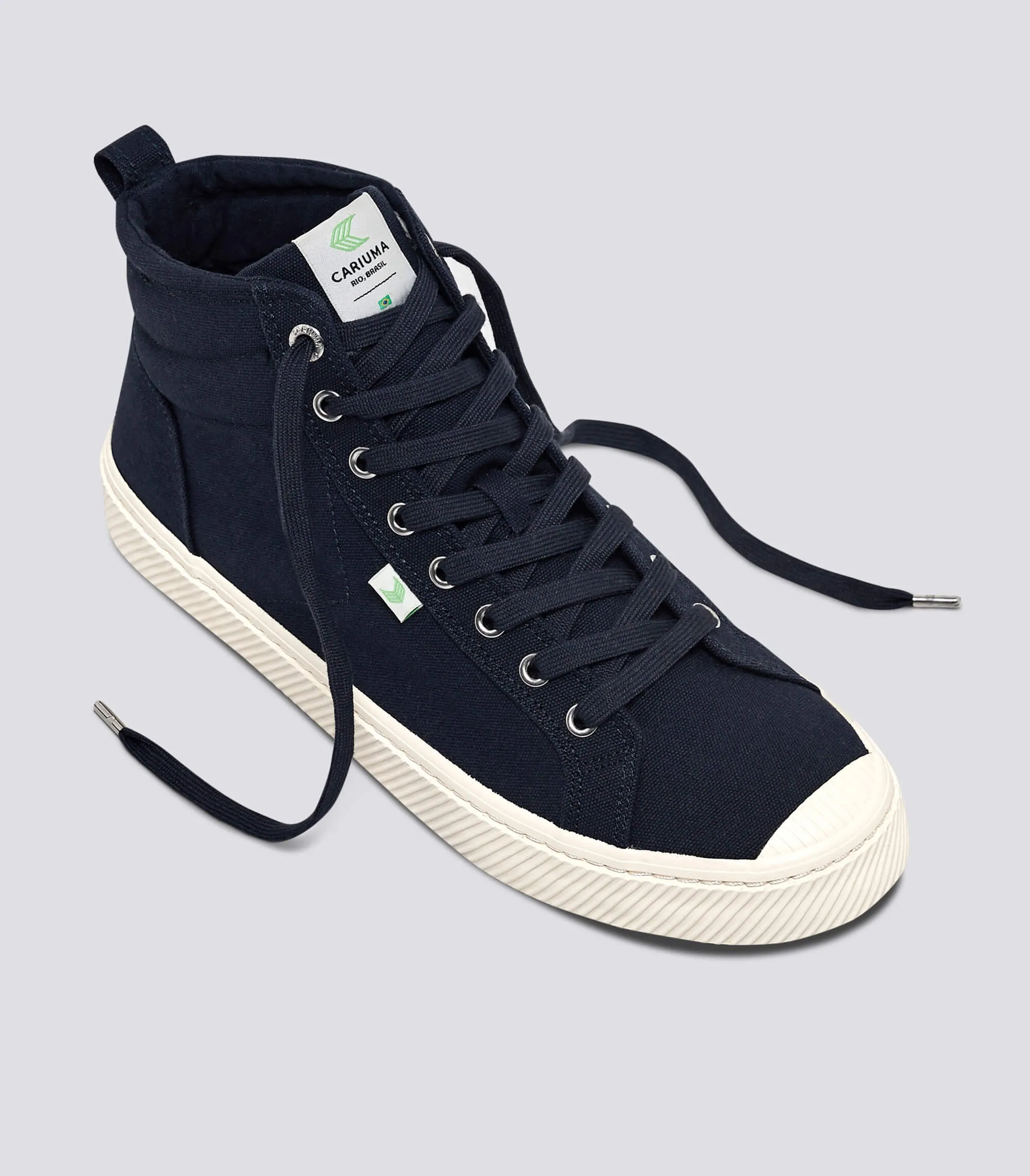 OCA High Navy Canvas Sneaker Women