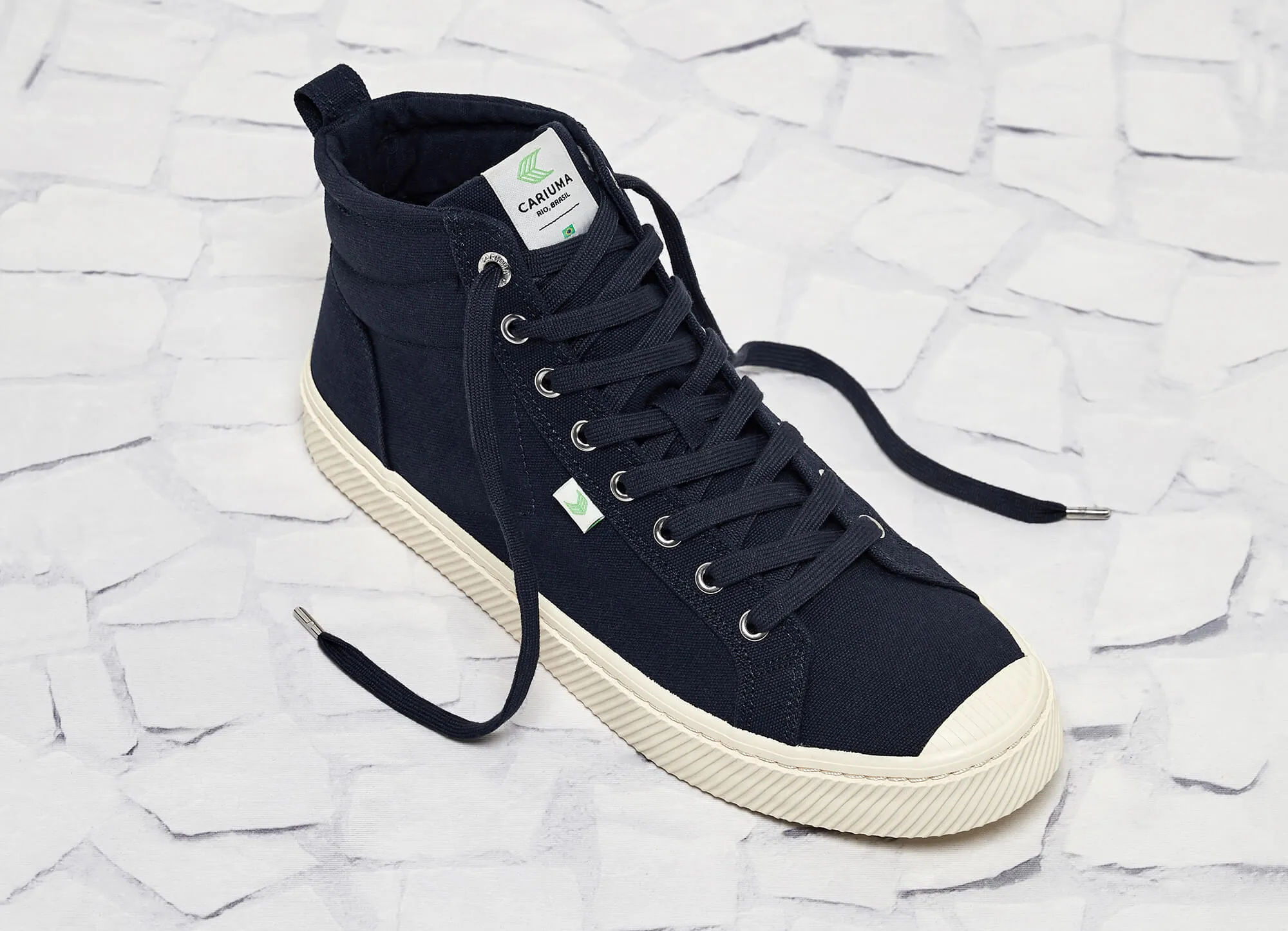 OCA High Navy Canvas Sneaker Women