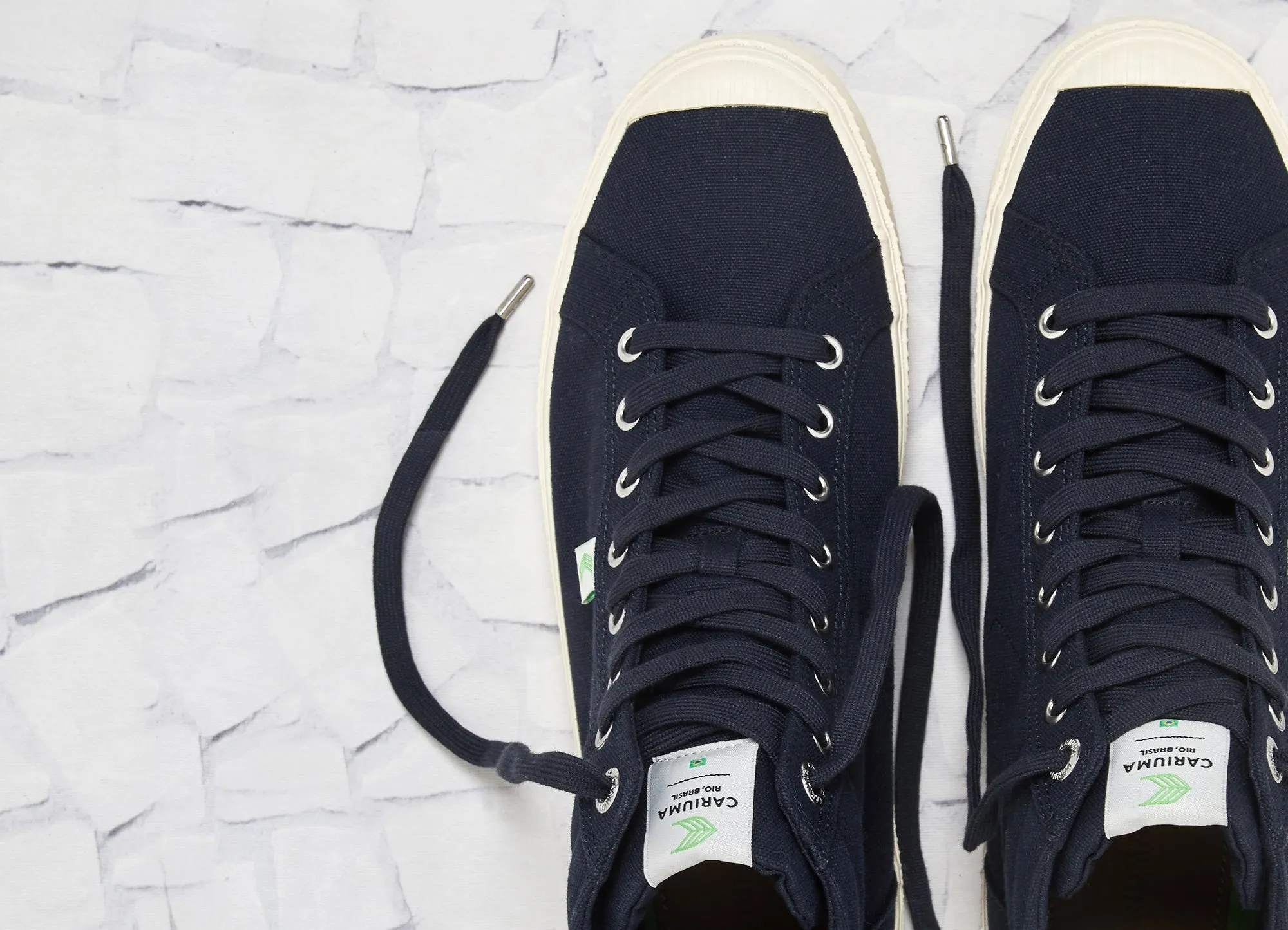 OCA High Navy Canvas Sneaker Women