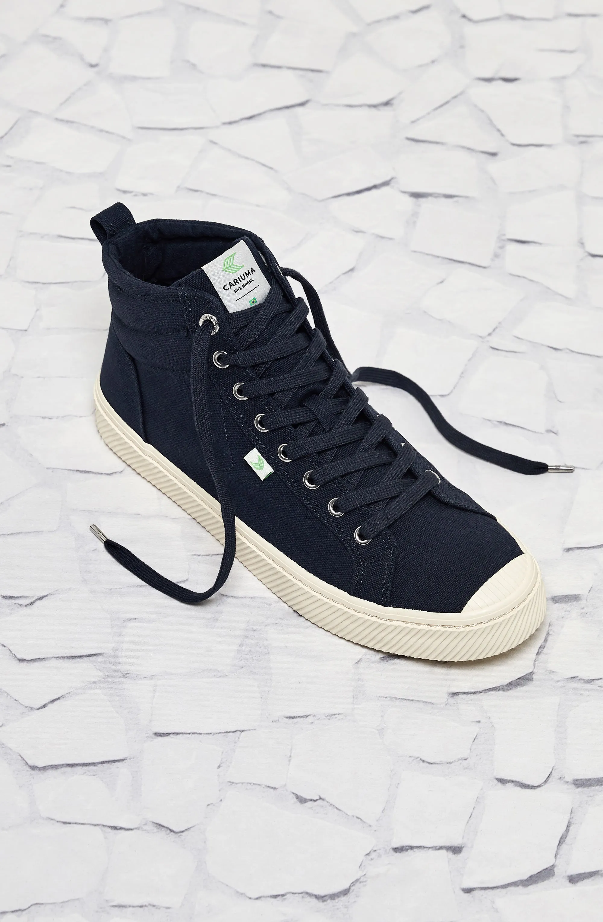 OCA High Navy Canvas Sneaker Women
