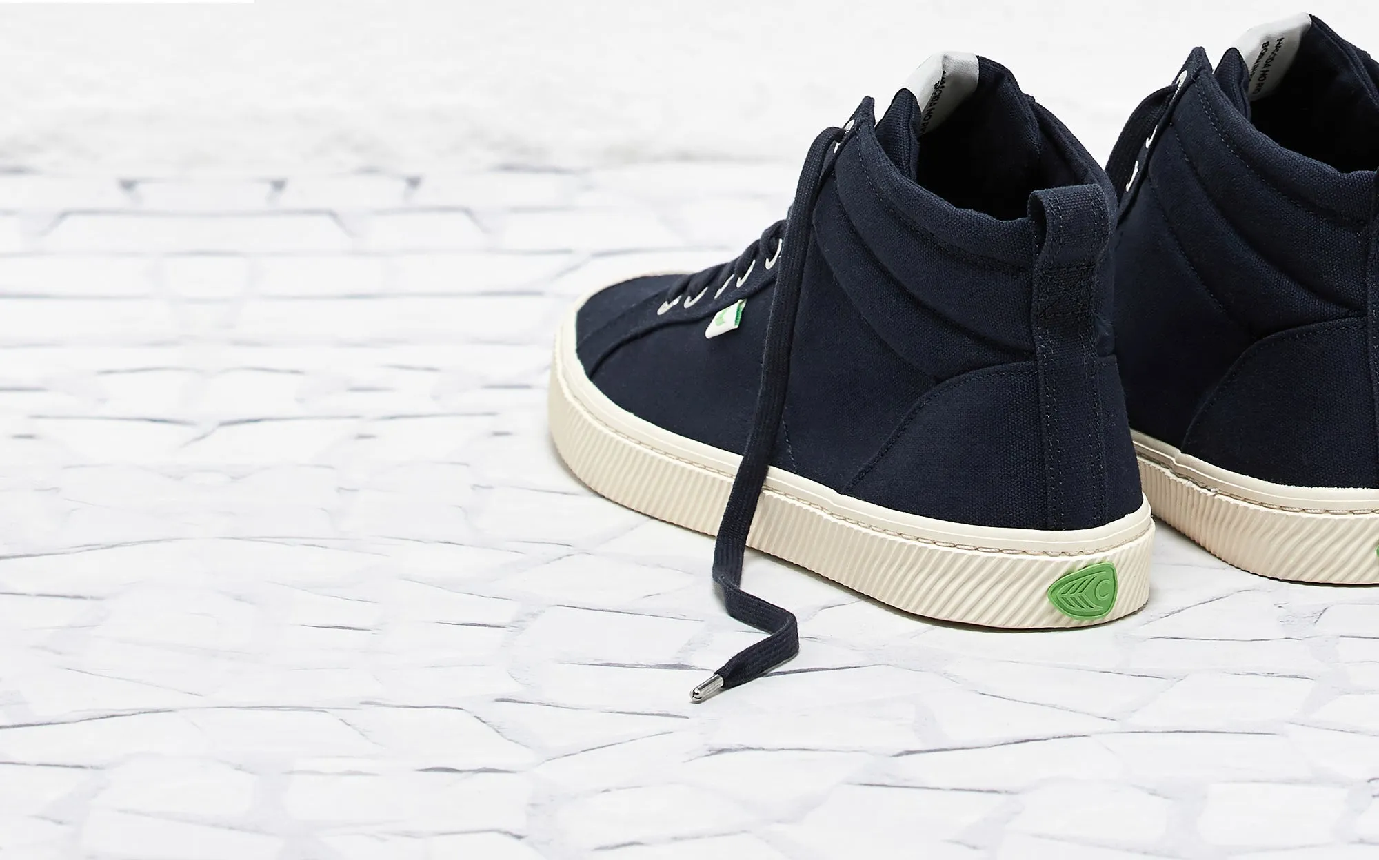 OCA High Navy Canvas Sneaker Women