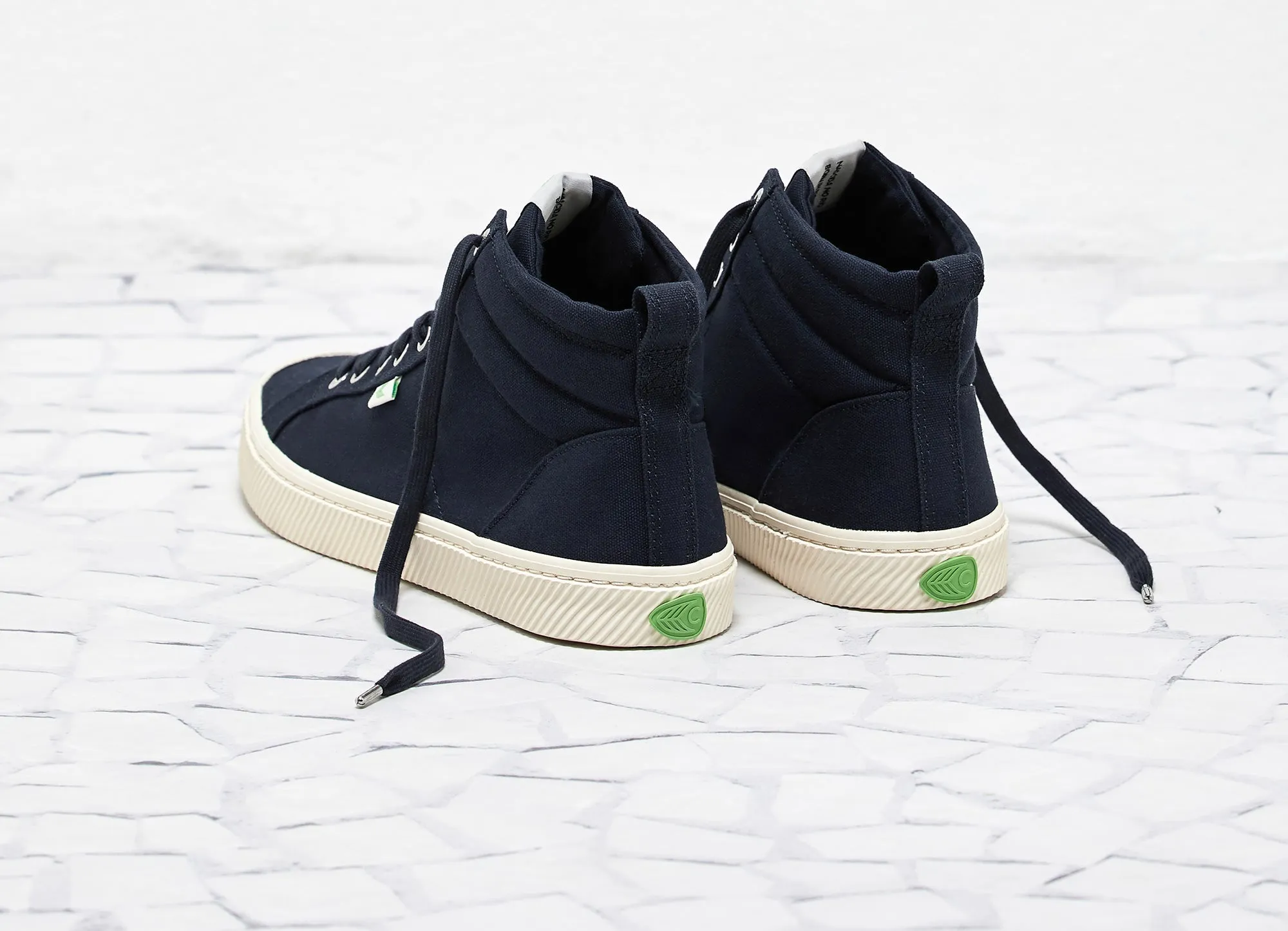 OCA High Navy Canvas Sneaker Women