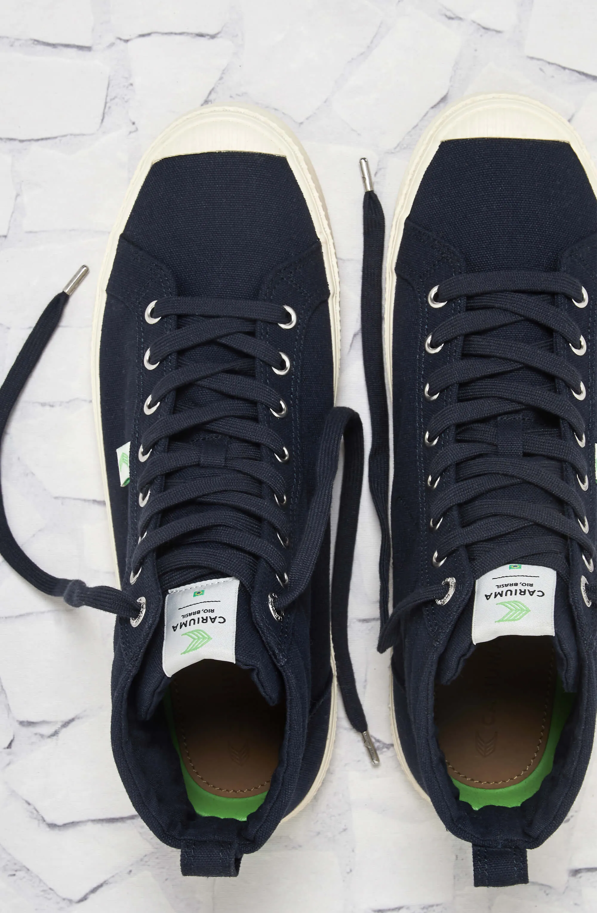 OCA High Navy Canvas Sneaker Women