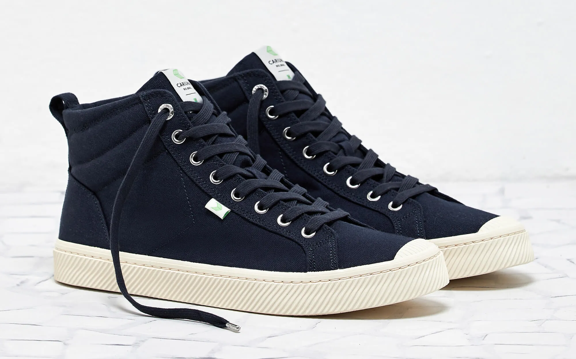 OCA High Navy Canvas Sneaker Women