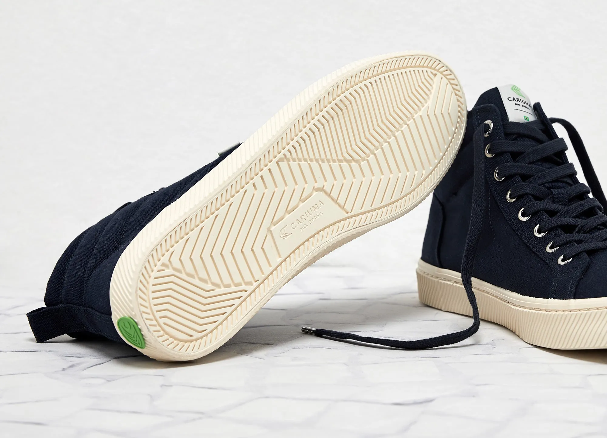 OCA High Navy Canvas Sneaker Women