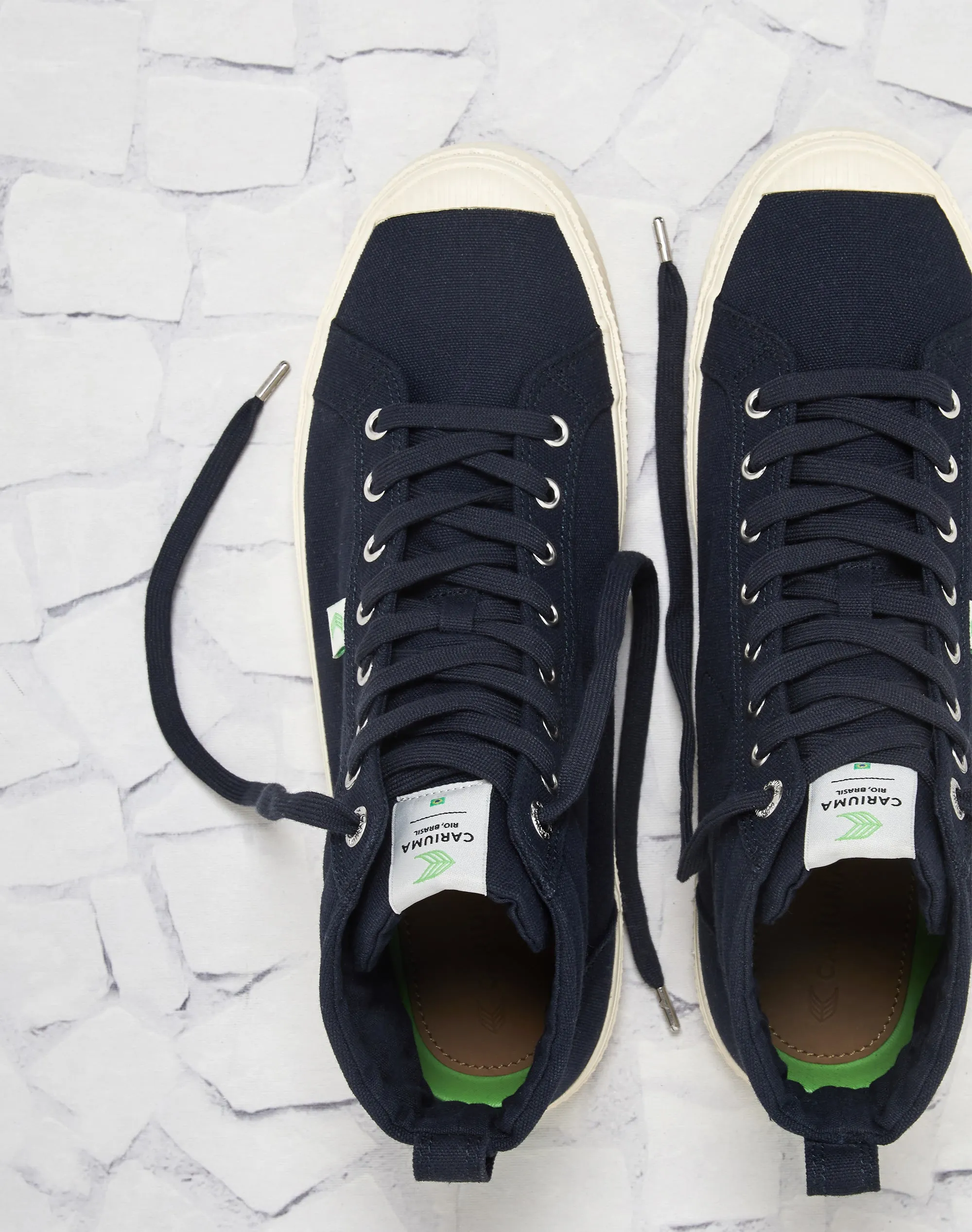 OCA High Navy Canvas Sneaker Women