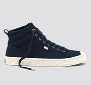 OCA High Navy Canvas Sneaker Women