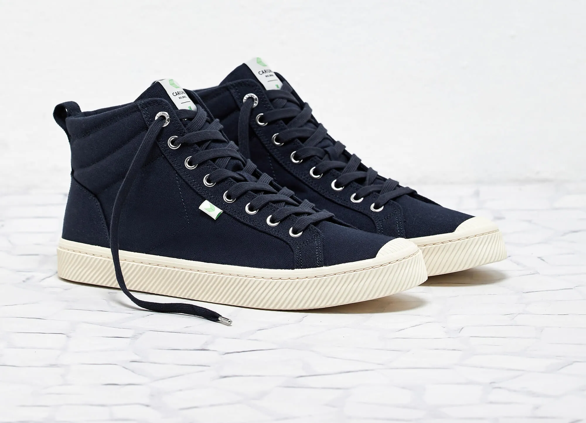 OCA High Navy Canvas Sneaker Women