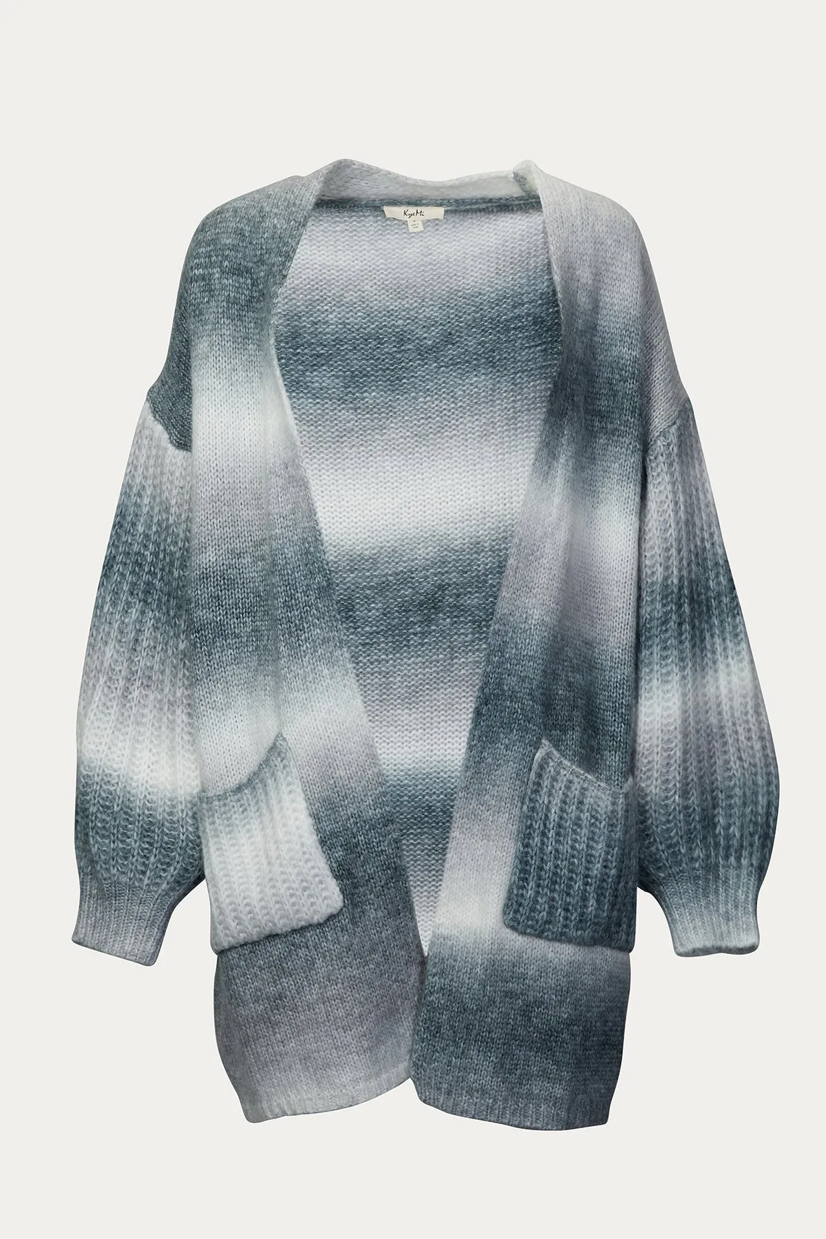 OMBRÉ OPEN-FRONT CARDIGAN