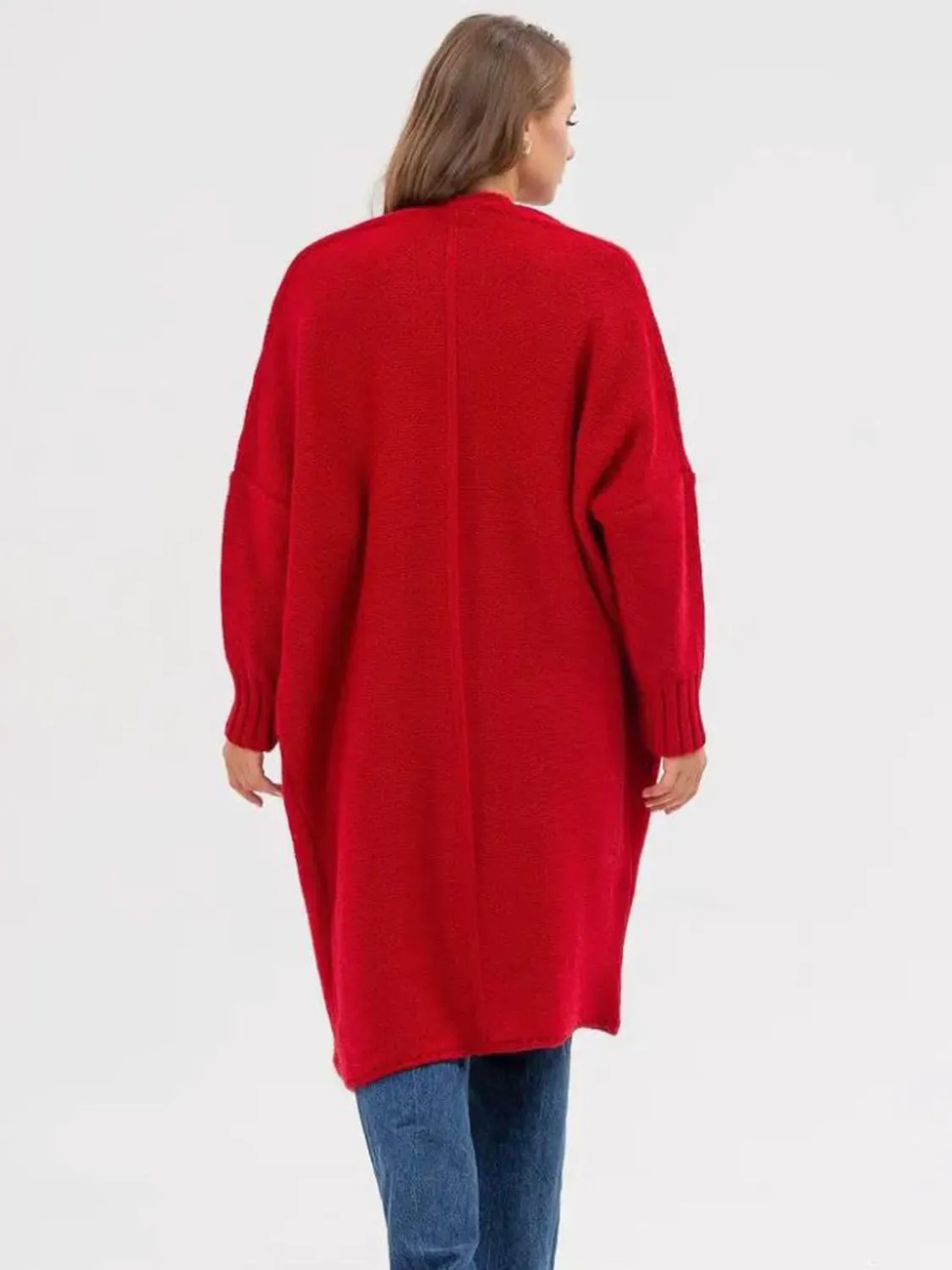 Open Front Long Sleeve Cardigan