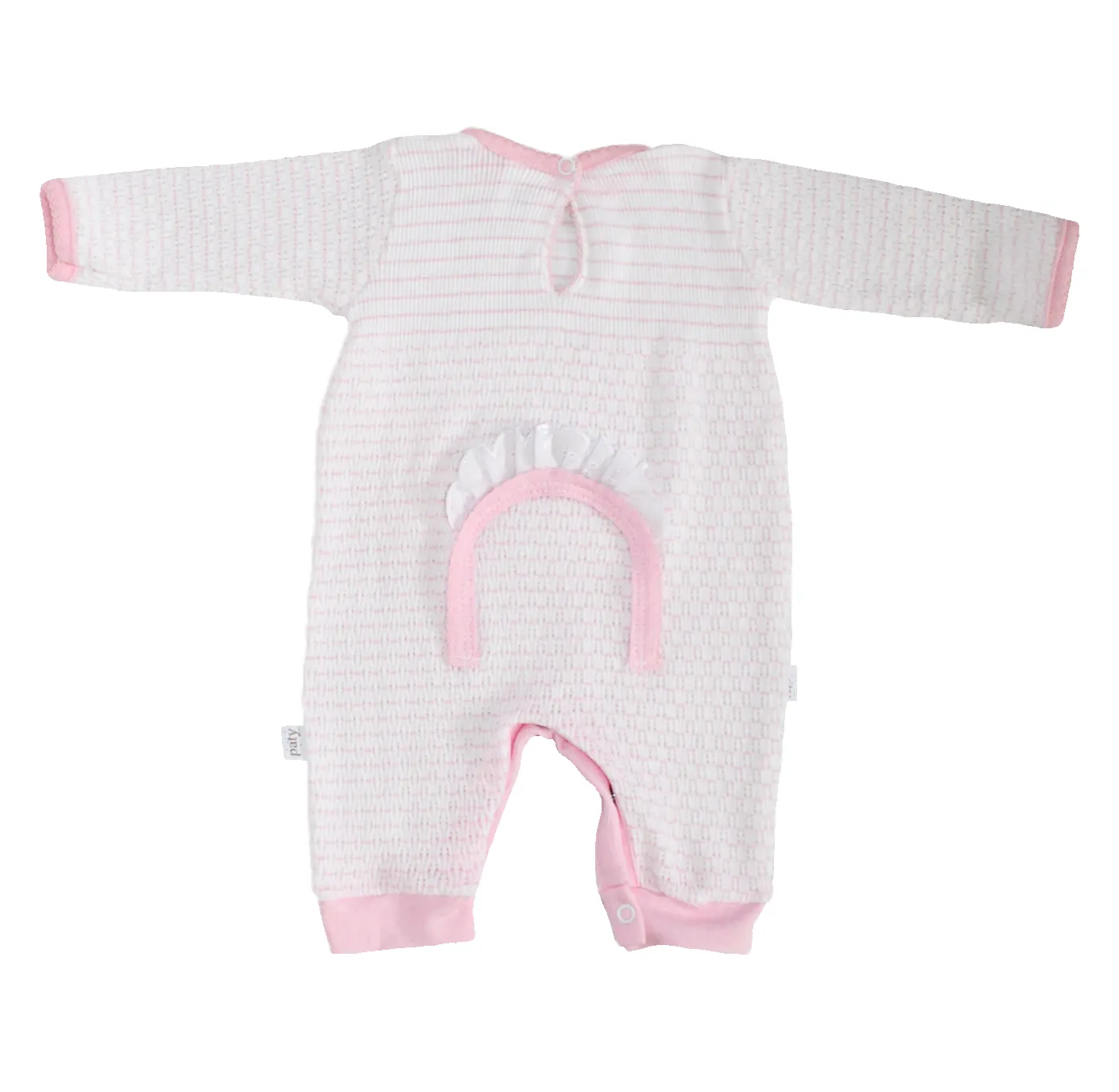 Paty, Inc. Romper with Faux Drop Seat - Pink