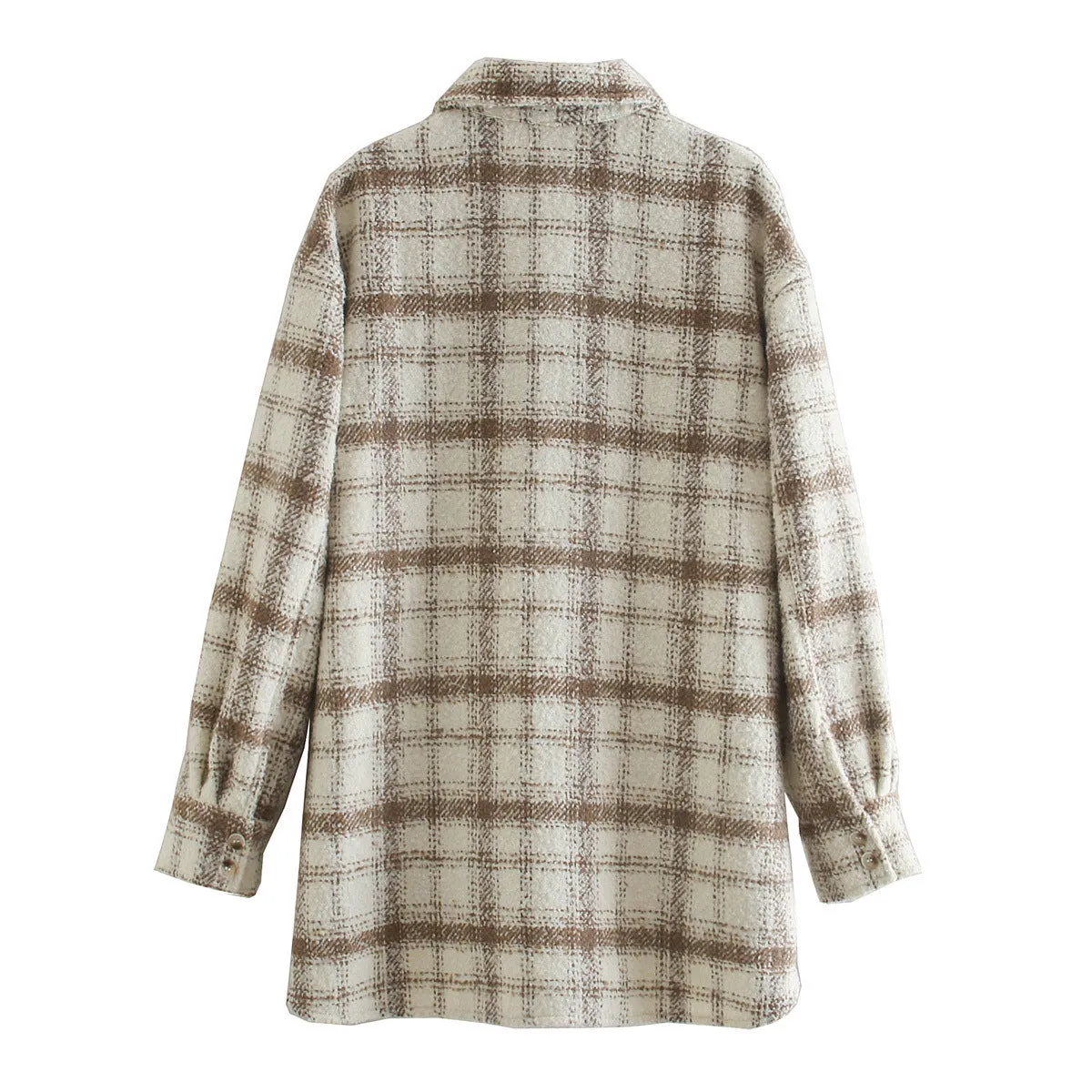 Pile Collar Pocket Single-breasted Outerwear