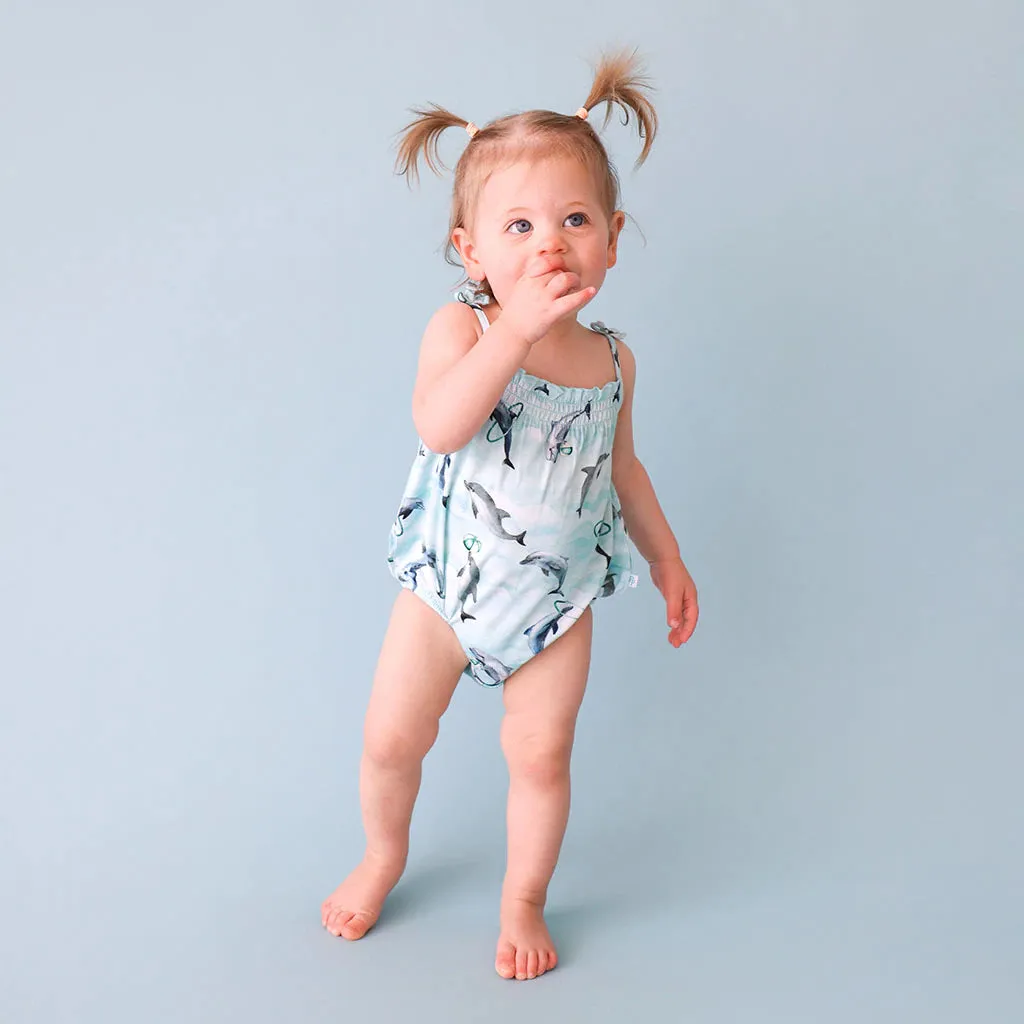 Posh Peanut Skipper Spaghetti Strap Bubble Romper