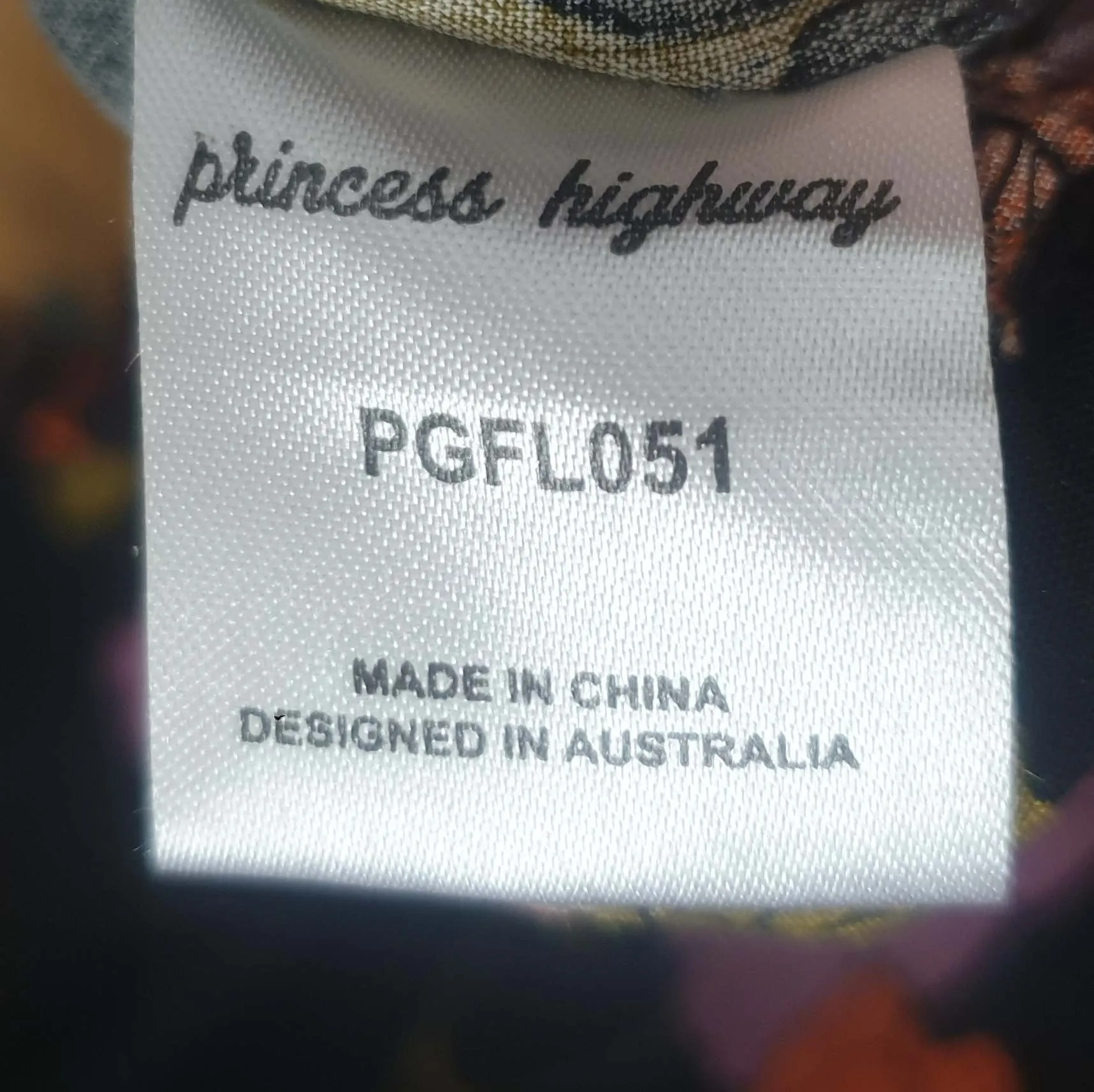 Princess Highway cropped retro-inspired bird and flower print top size 14