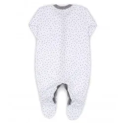 Rapife Grey Ditsy Star Footed Sleepsuit