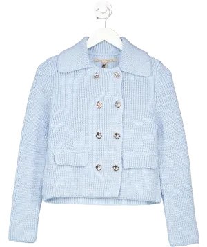 River Island Blue Knitted Cardigan UK XS