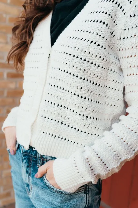 Romance Cardigan Sea Salt ZW251194