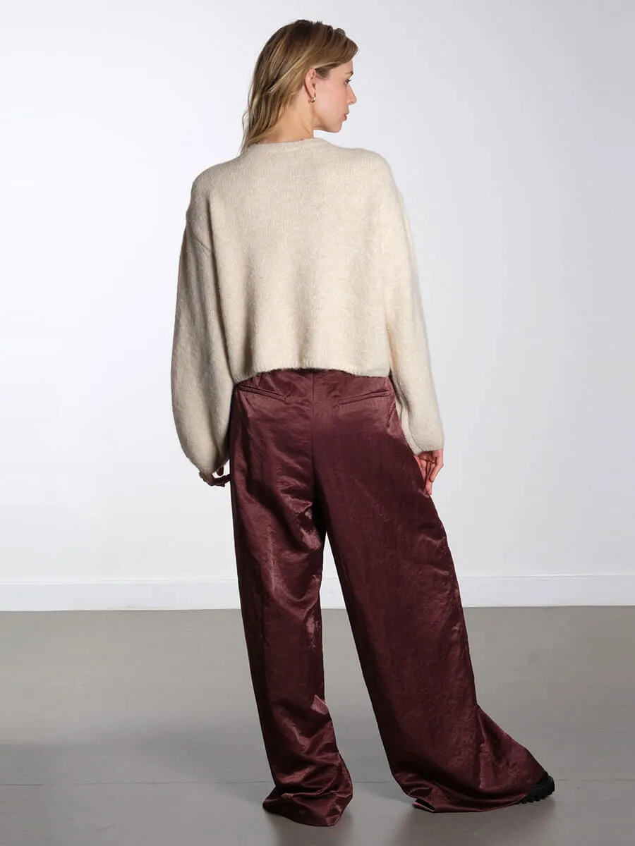 Saggia Knitted Cardigan - White Sand
