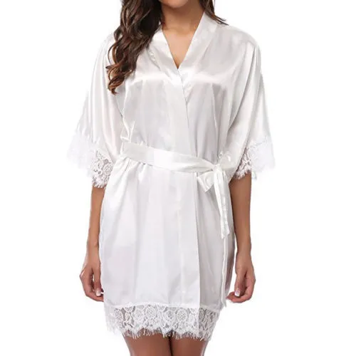 Sexy Lace Lingerie Women's Sleepwear Lace Robe Nightwear G-string Dress Babydolls Erotic Transparent Collar Chemises