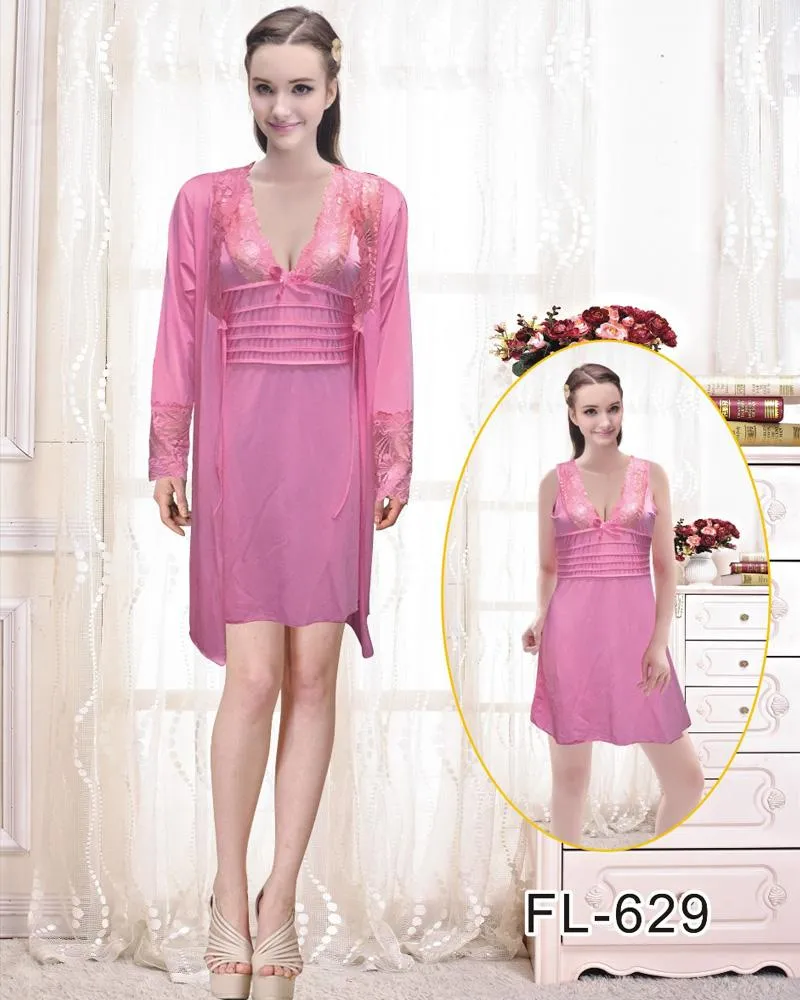 Sexy Short Nighty - FL-629- Flourish Sleepwear Nighty