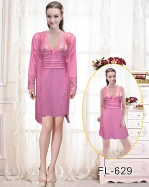 Sexy Short Nighty - FL-629- Flourish Sleepwear Nighty
