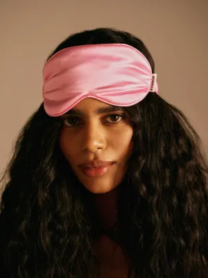 Silk Sleep Mask - Candy Pink