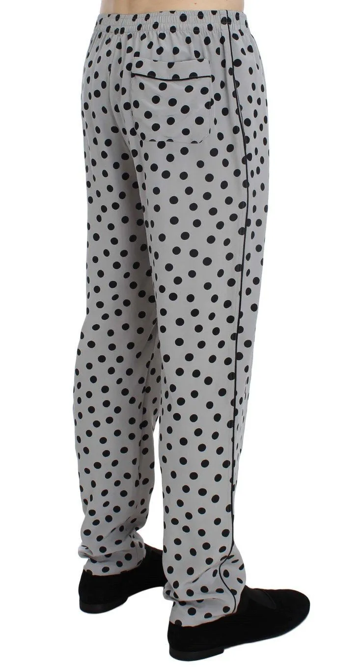 Silver SILK Pajama Lounge Pants