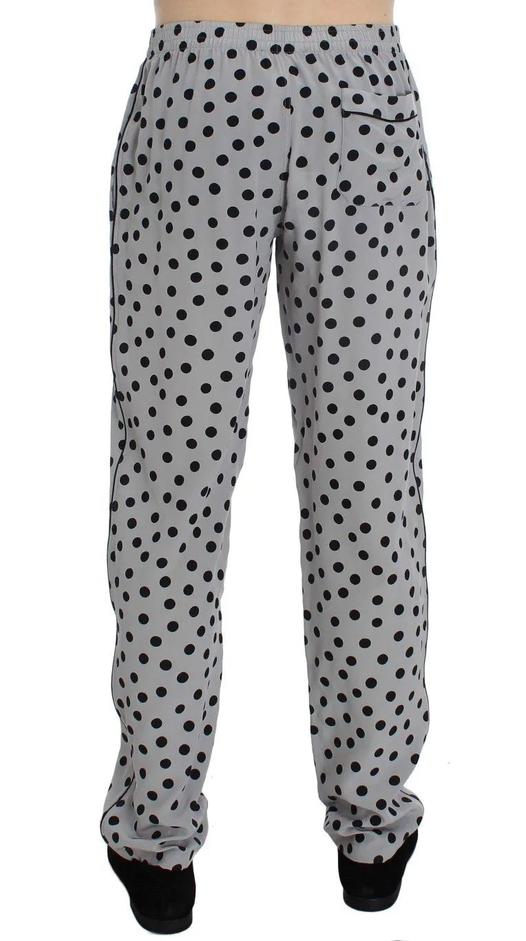 Silver SILK Pajama Lounge Pants