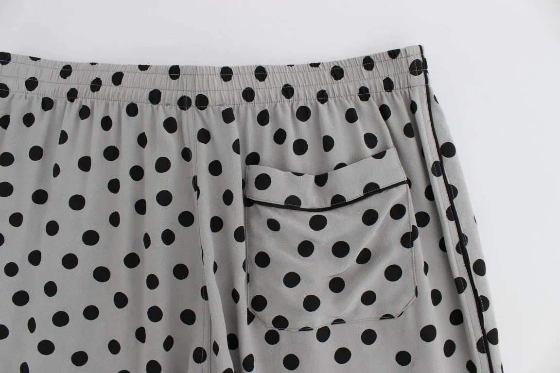 Silver SILK Pajama Lounge Pants