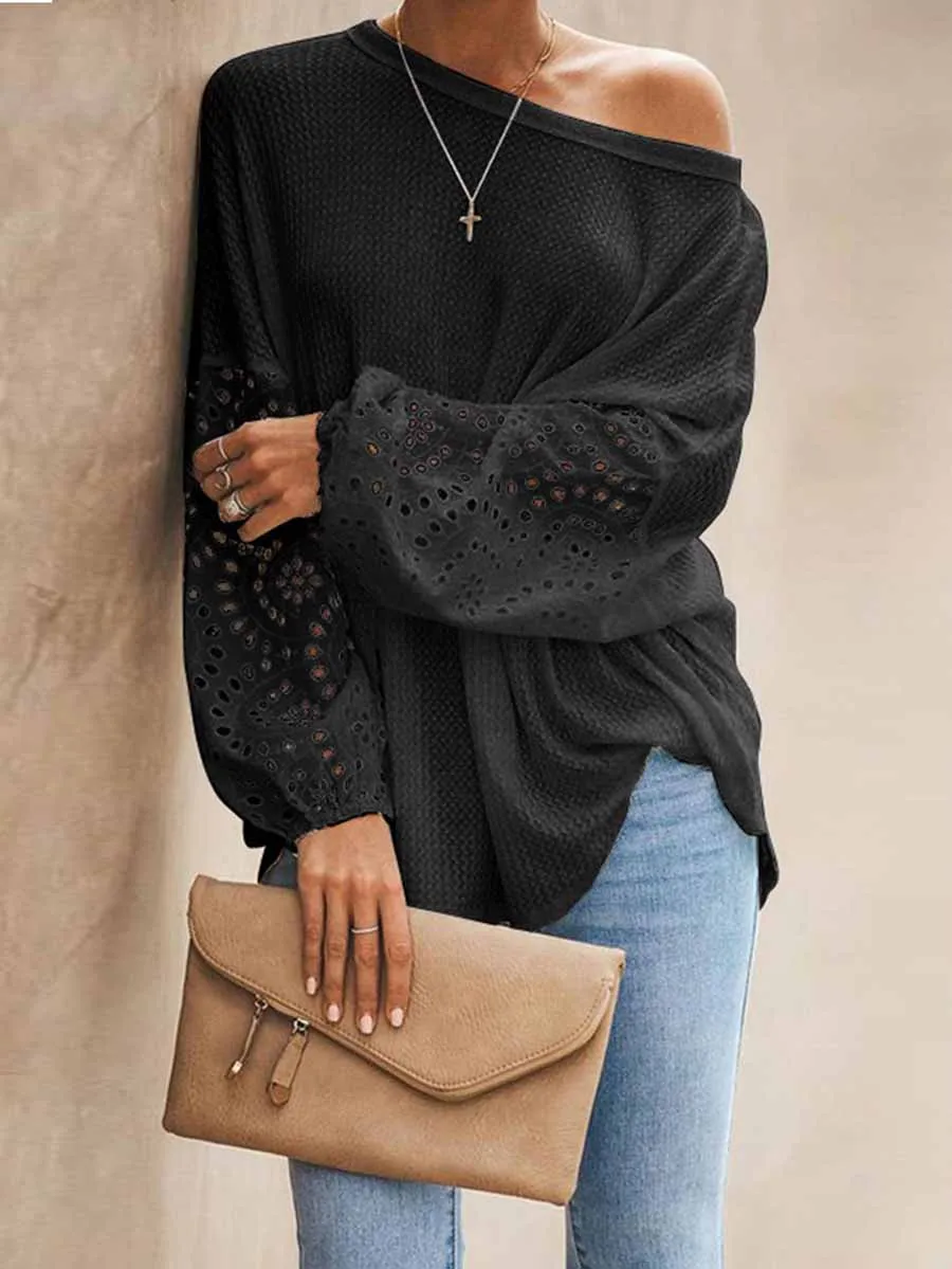 Stunncal Loose Long-sleeved T-shirt