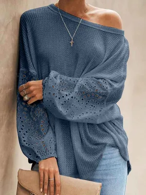 Stunncal Loose Long-sleeved T-shirt
