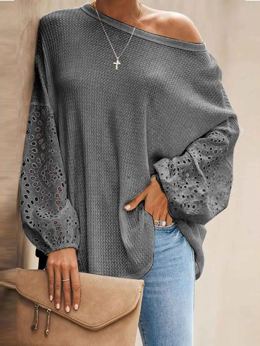 Stunncal Loose Long-sleeved T-shirt