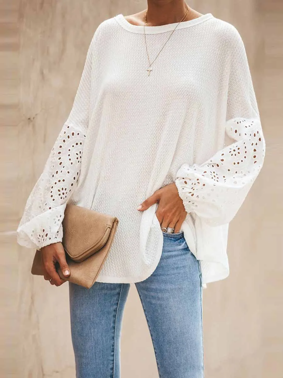 Stunncal Loose Long-sleeved T-shirt