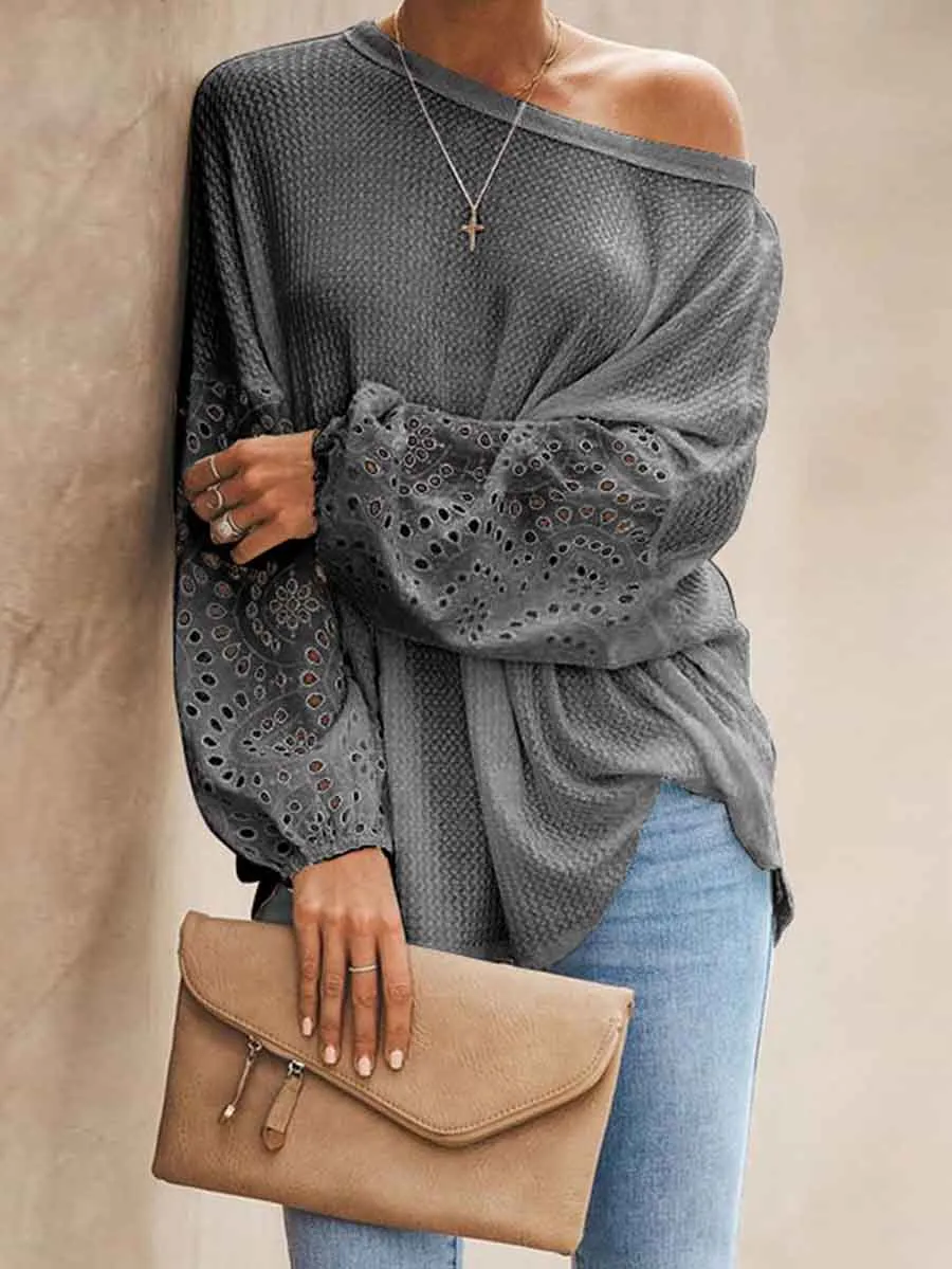 Stunncal Loose Long-sleeved T-shirt