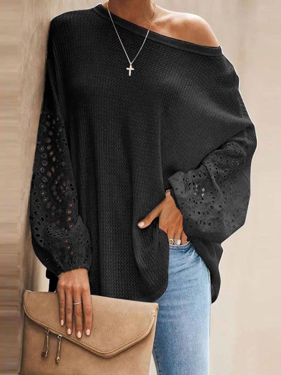 Stunncal Loose Long-sleeved T-shirt
