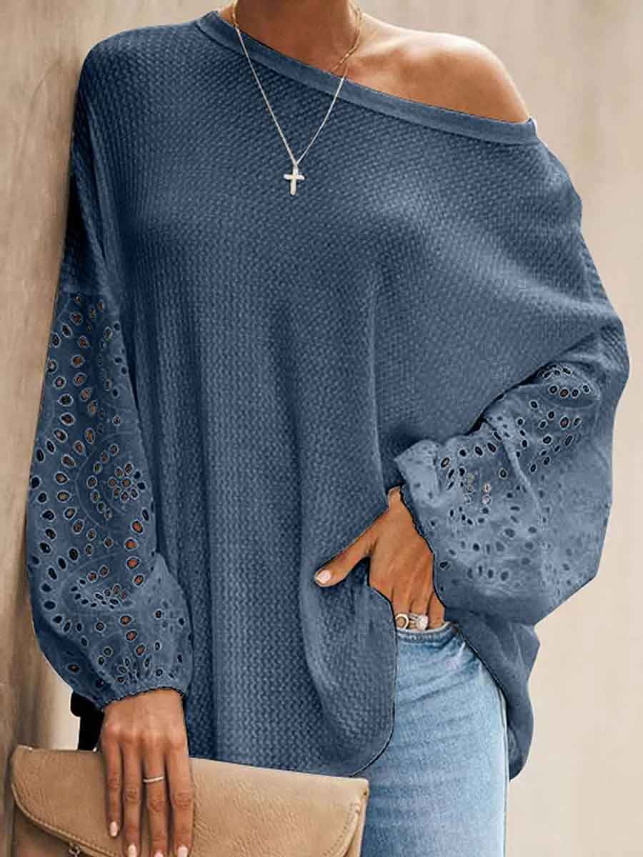 Stunncal Loose Long-sleeved T-shirt