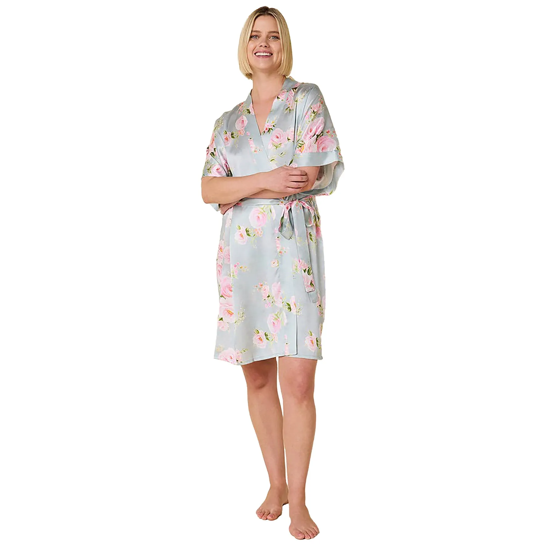 The Cat's Pajamas Silk Kimono Robe