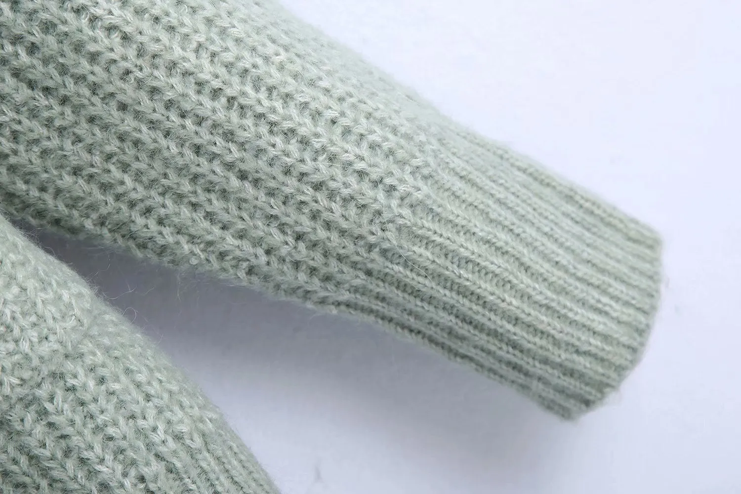 V-neck Single-breasted Knit Oversize Cardigans