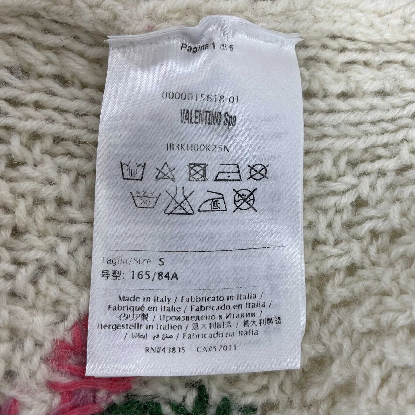 Valentino - Floral Cable Knit Fantasy Embroidered Garden Cardigan - US S