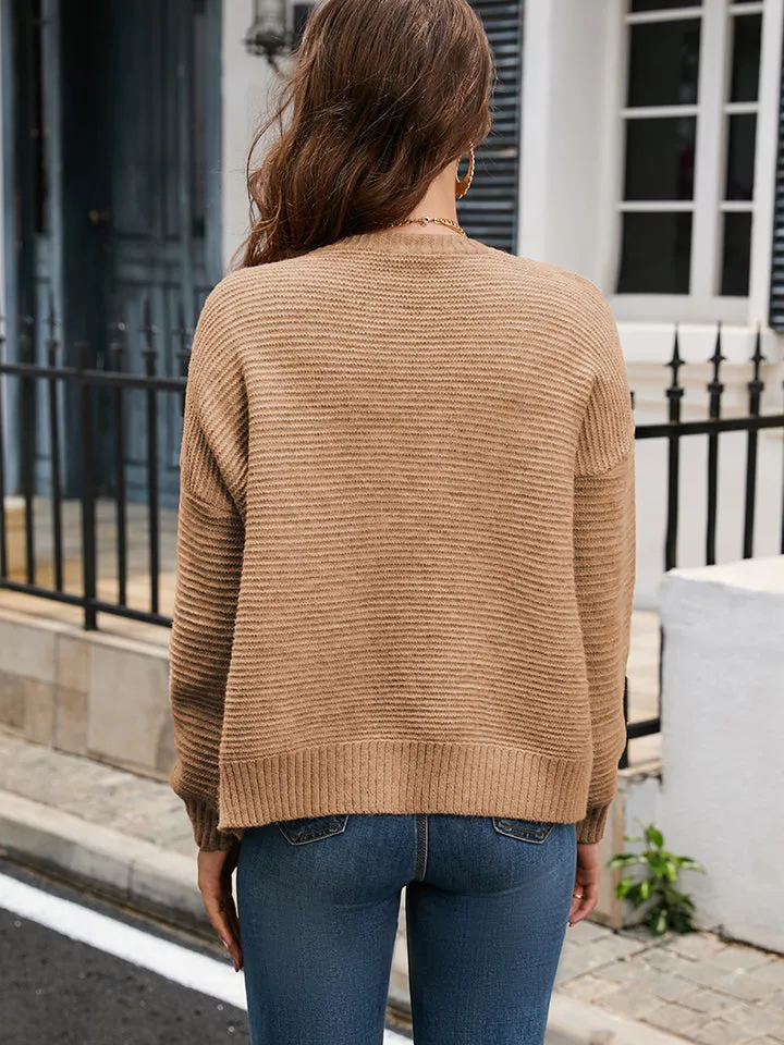 Vienna V-Neck Long Sleeve Cardigan