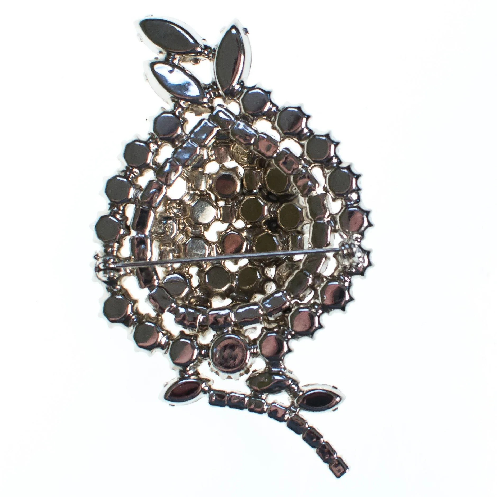 Vintage Huge Art Deco Diamante Rhinestone Cluster Brooch