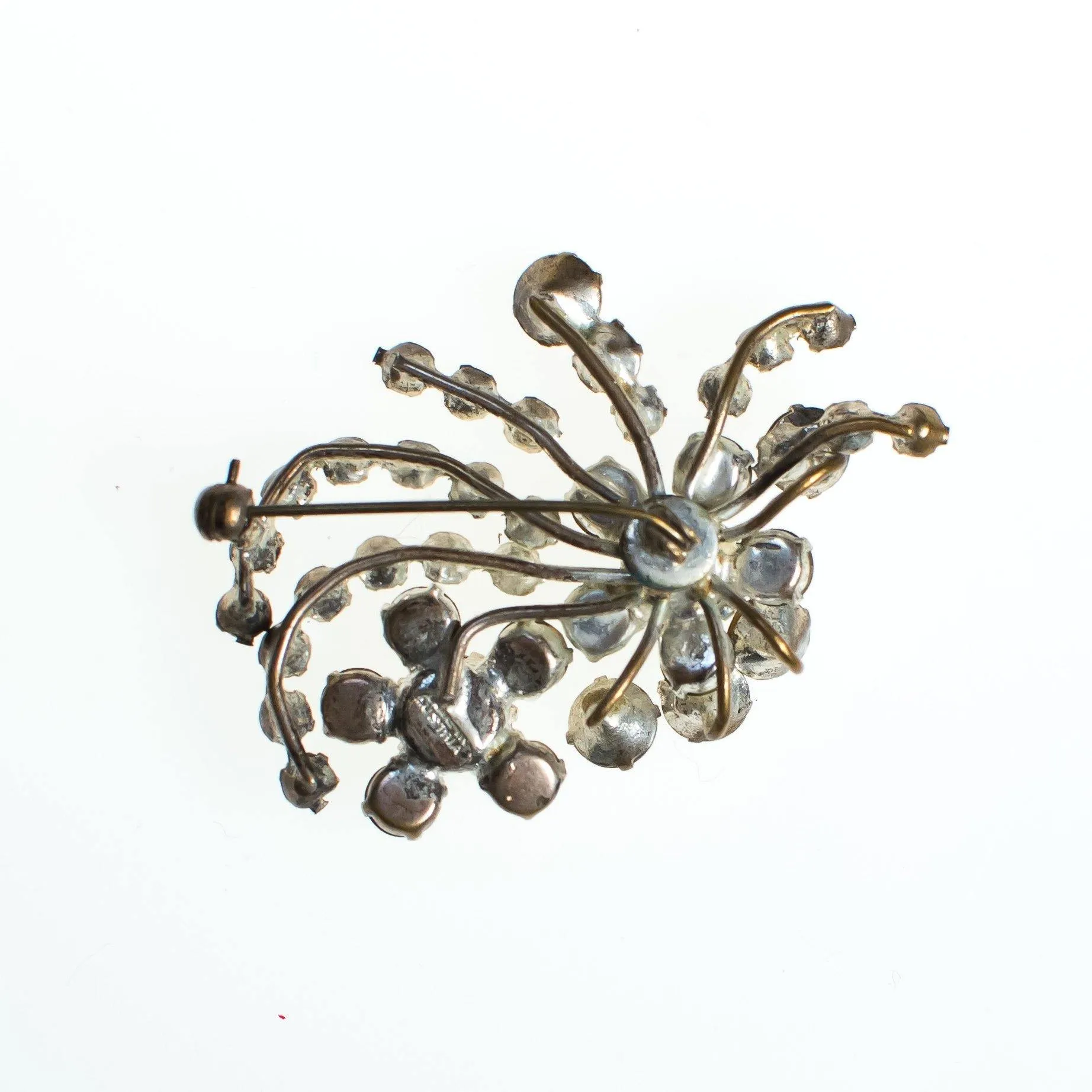 Vintage Made in Austria Diamante Art Deco Brooch, Diamante crystals, Silver Tone Setting, Brooches and Pins