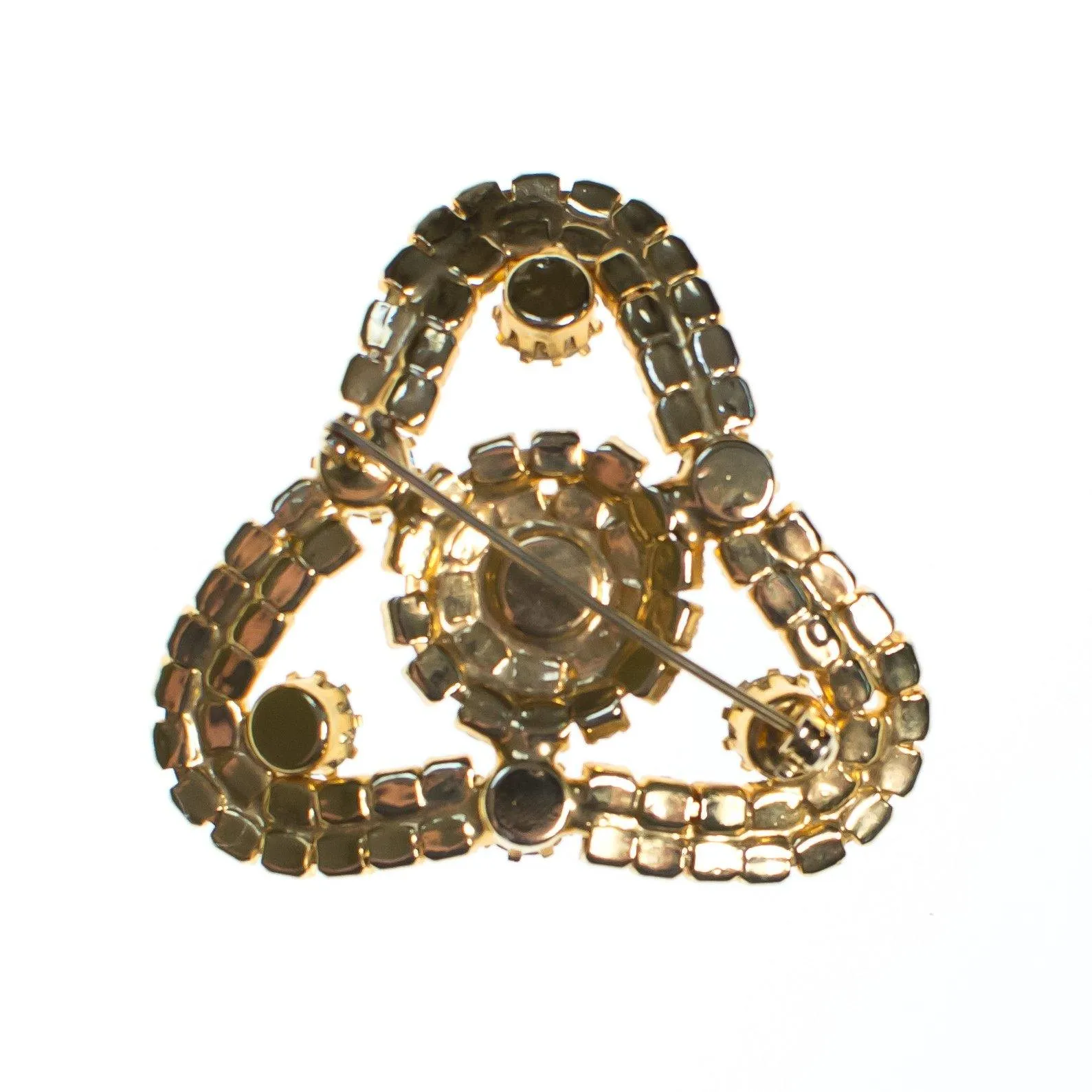 Vintage Retro Baby Blue Rhinestone Brooch