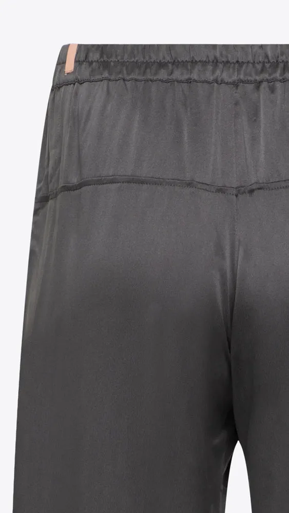 Washable Silk Tee Pant Set - Meditative Grey