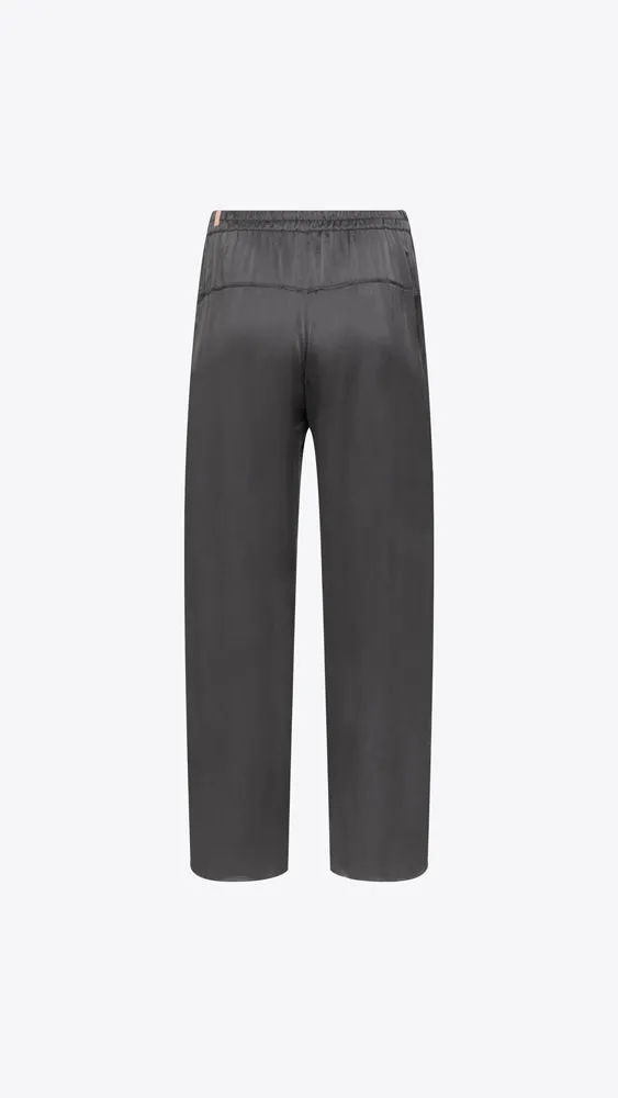 Washable Silk Tee Pant Set - Meditative Grey