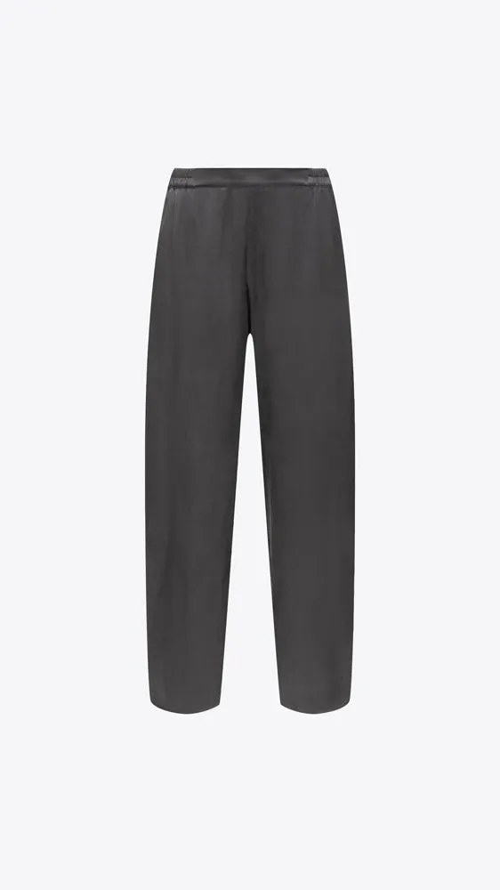 Washable Silk Tee Pant Set - Meditative Grey
